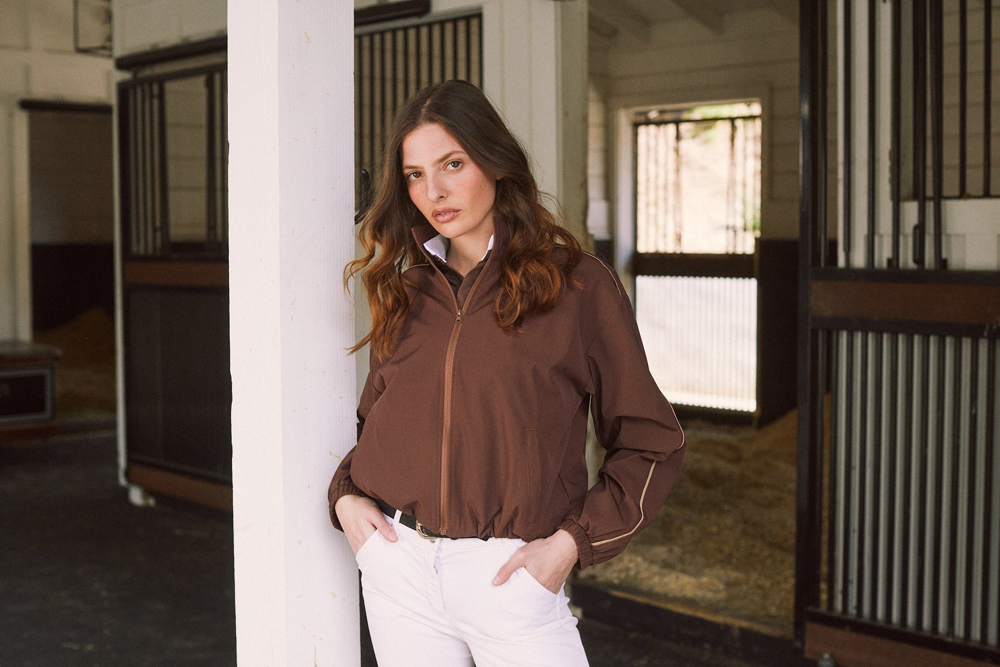 Solid Citizen Equestrian 'Winnie' | High Performance | Windbreaker | Cocoa - Equiluxe Tack