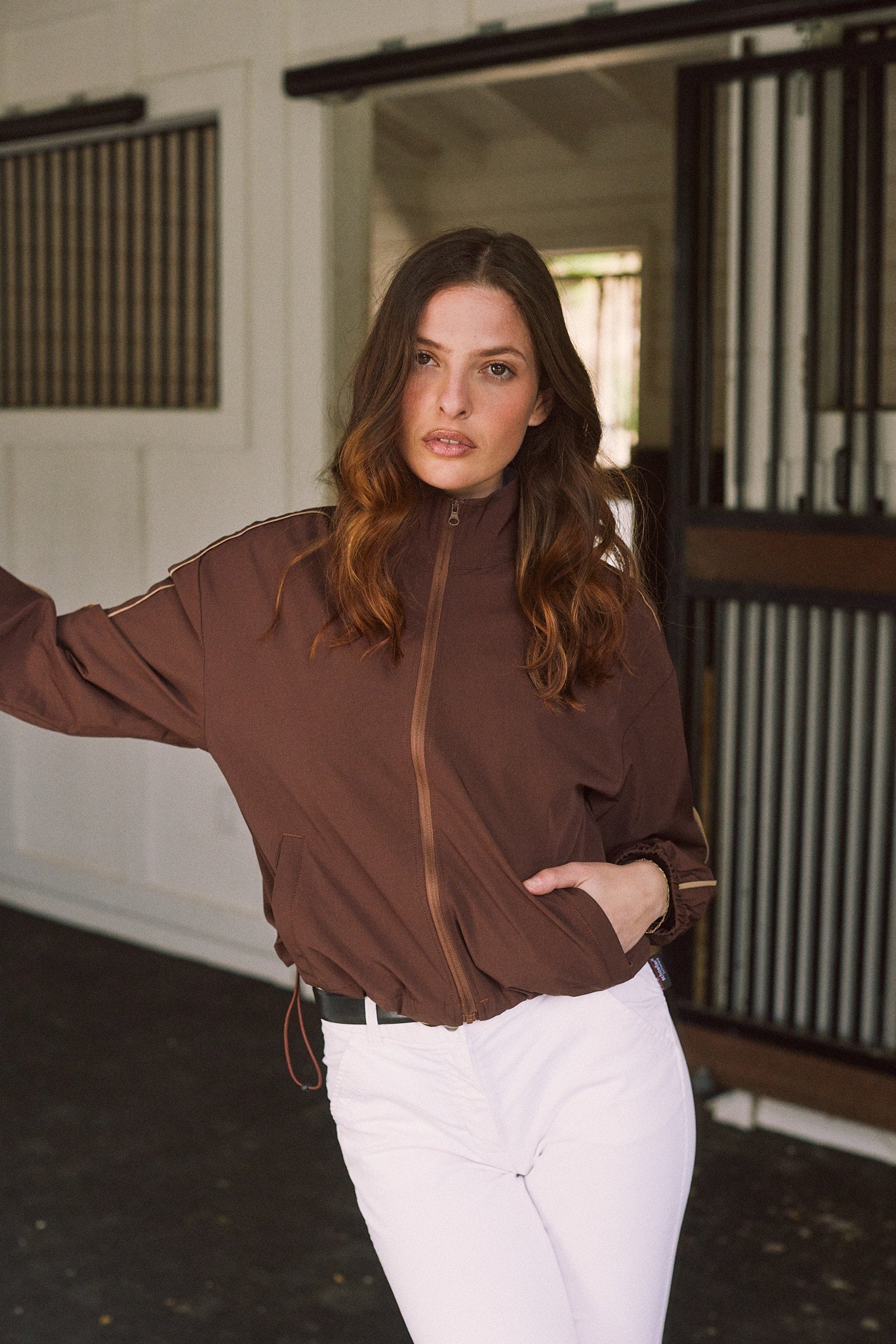 Solid Citizen Equestrian 'Winnie' | High Performance | Windbreaker | Cocoa - Equiluxe Tack