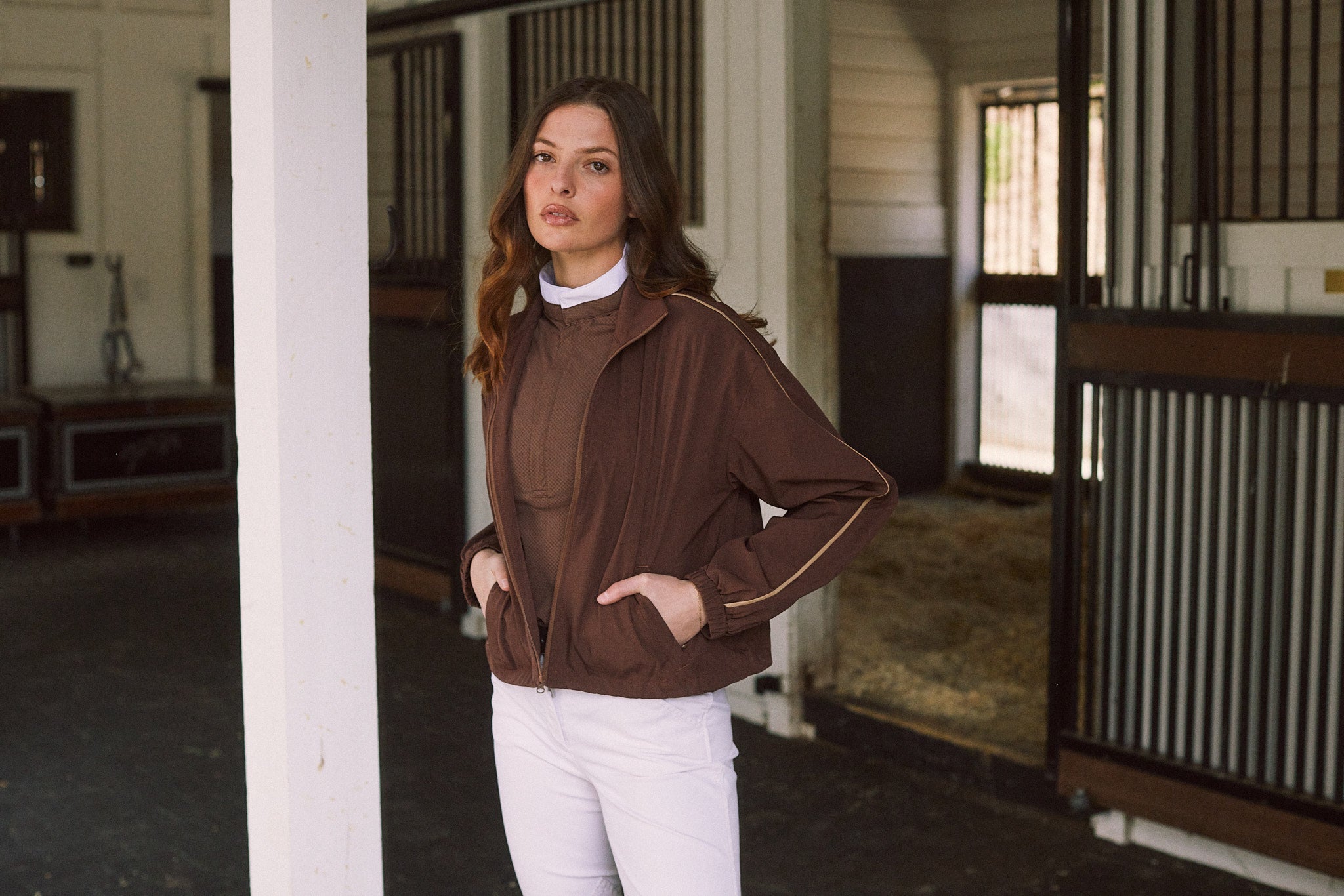Solid Citizen Equestrian 'Winnie' | High Performance | Windbreaker | Cocoa - Equiluxe Tack
