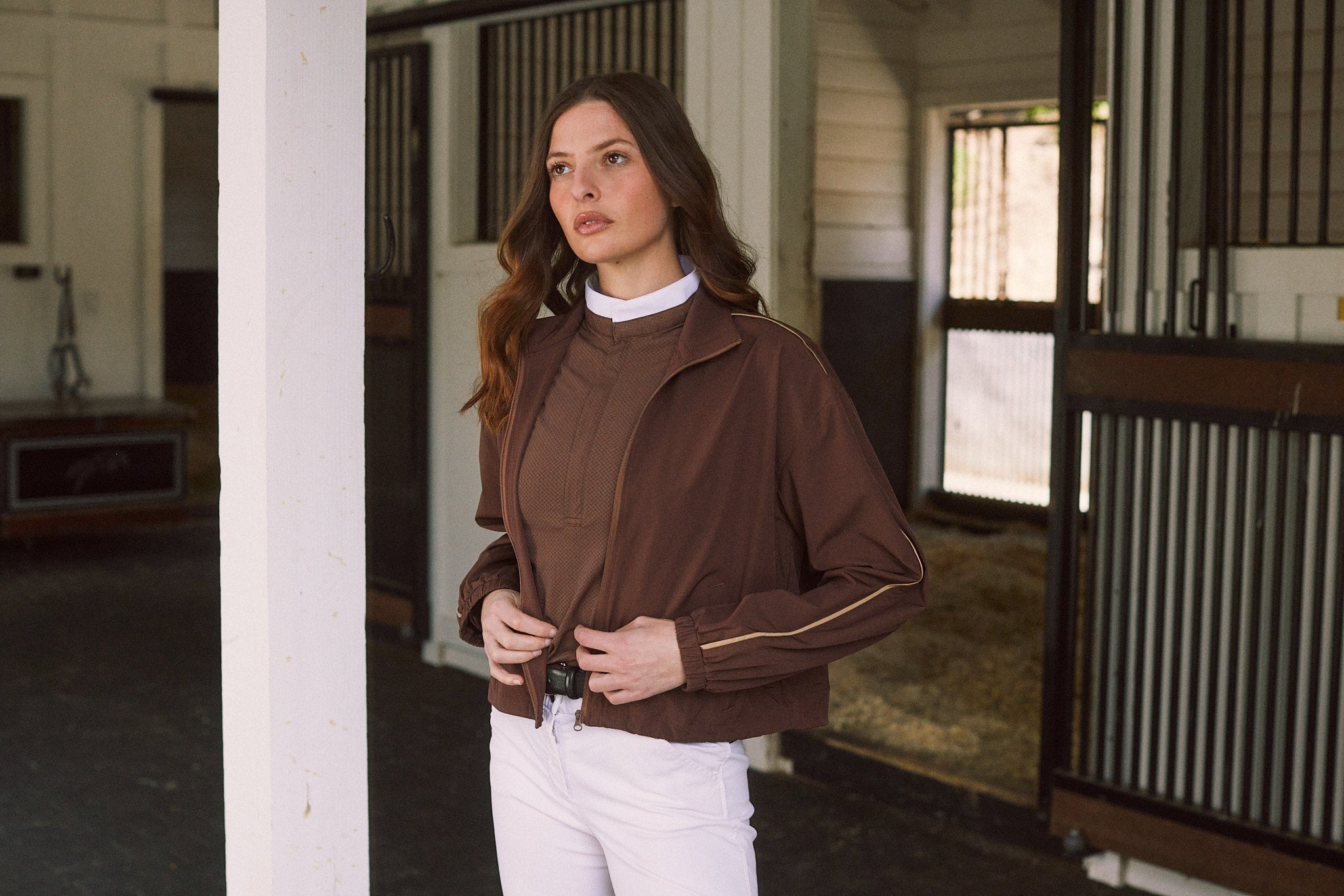 Solid Citizen Equestrian 'Winnie' | High Performance | Windbreaker | Cocoa - Equiluxe Tack