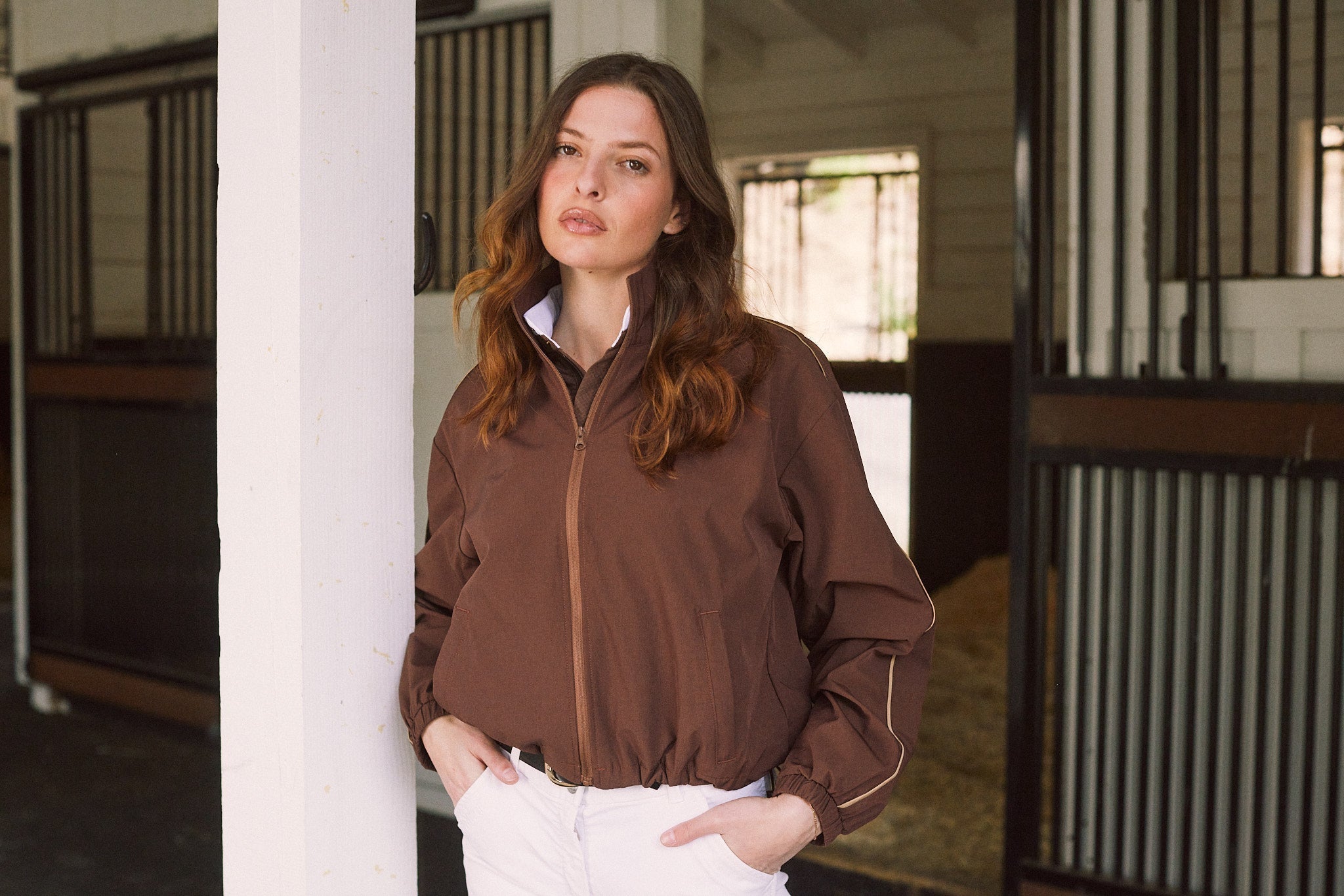 Solid Citizen Equestrian 'Winnie' | High Performance | Windbreaker | Cocoa - Equiluxe Tack