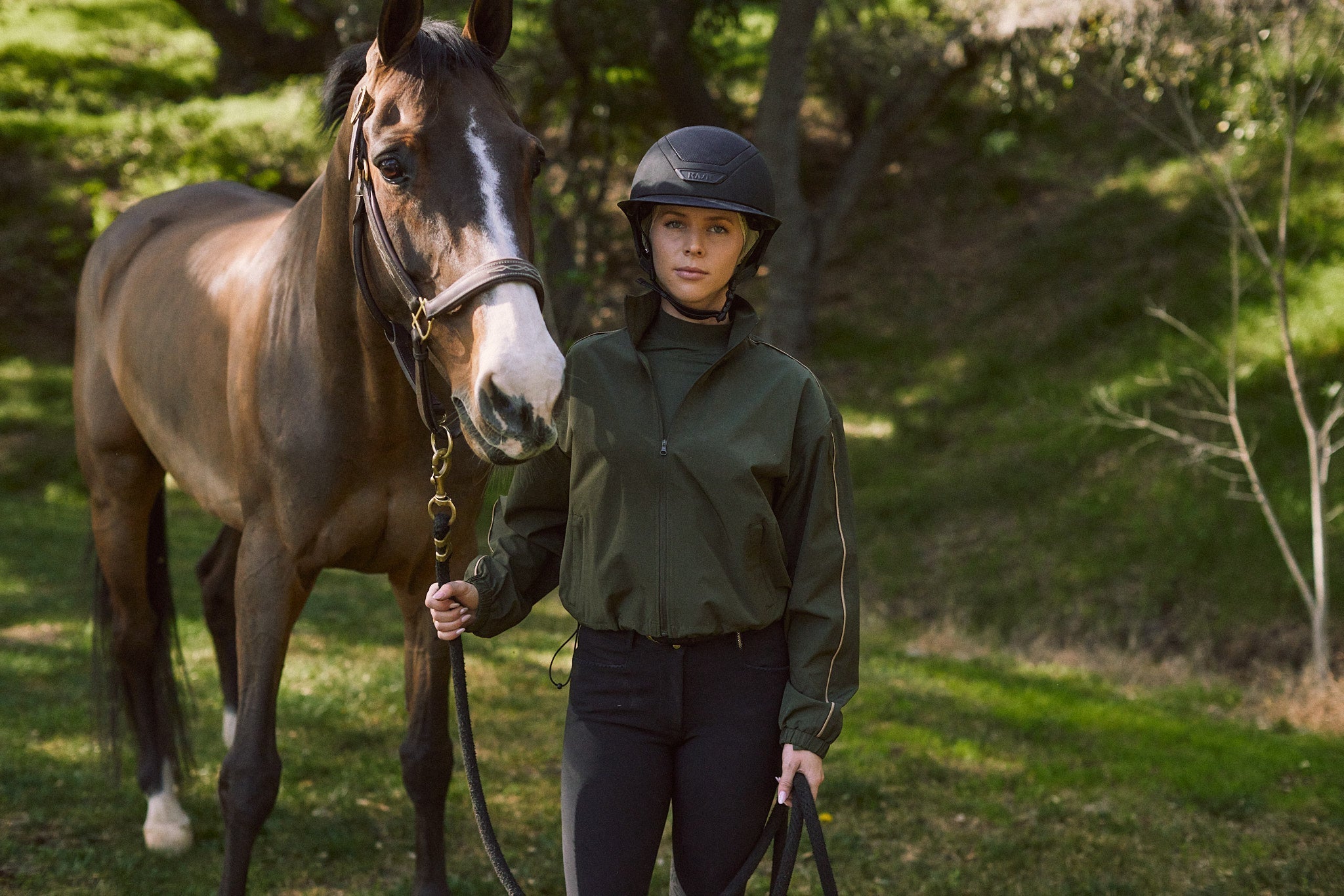 Solid Citizen Equestrian 'Winnie' | High Performance | Windbreaker | Olive - Equiluxe Tack