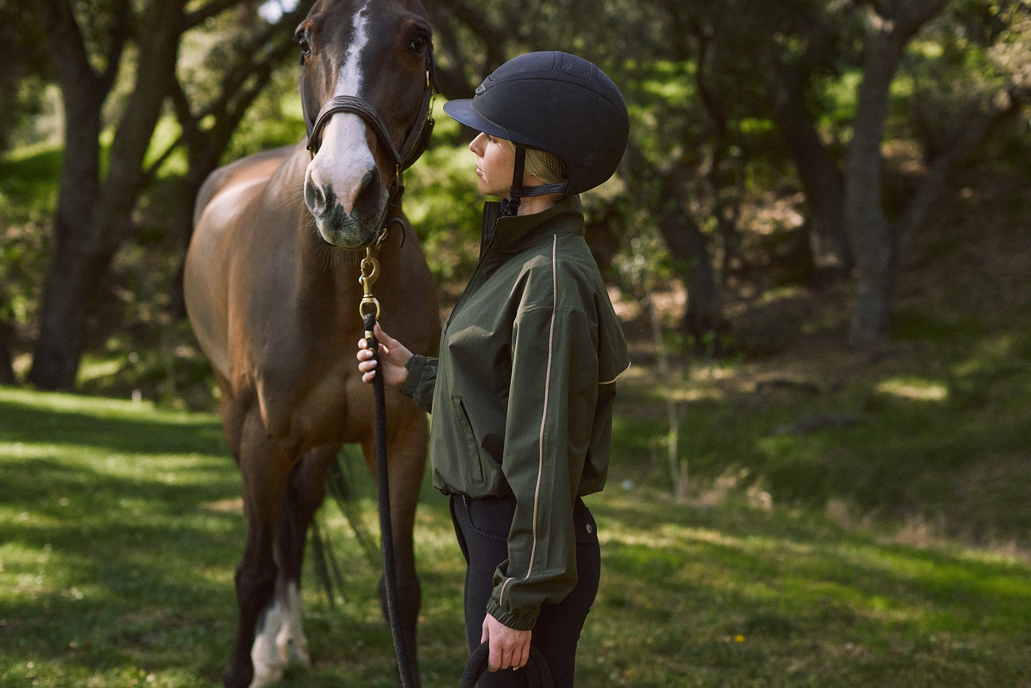 Solid Citizen Equestrian 'Winnie' | High Performance | Windbreaker | Olive - Equiluxe Tack