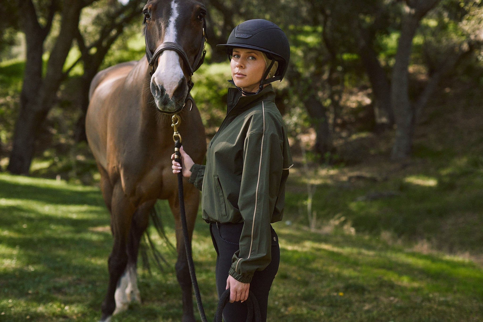 Solid Citizen Equestrian 'Winnie' | High Performance | Windbreaker | Olive - Equiluxe Tack