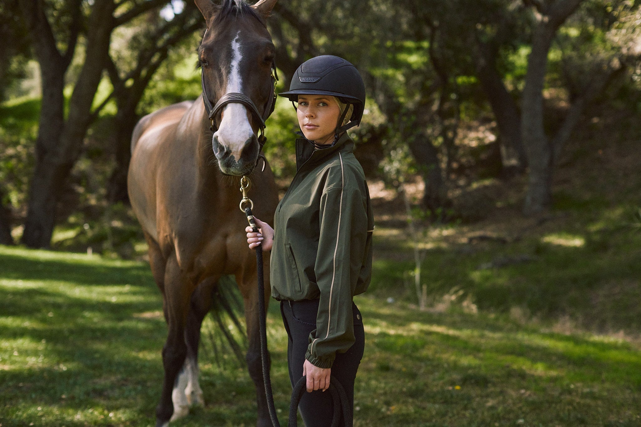 Solid Citizen Equestrian 'Winnie' | High Performance | Windbreaker | Olive - Equiluxe Tack