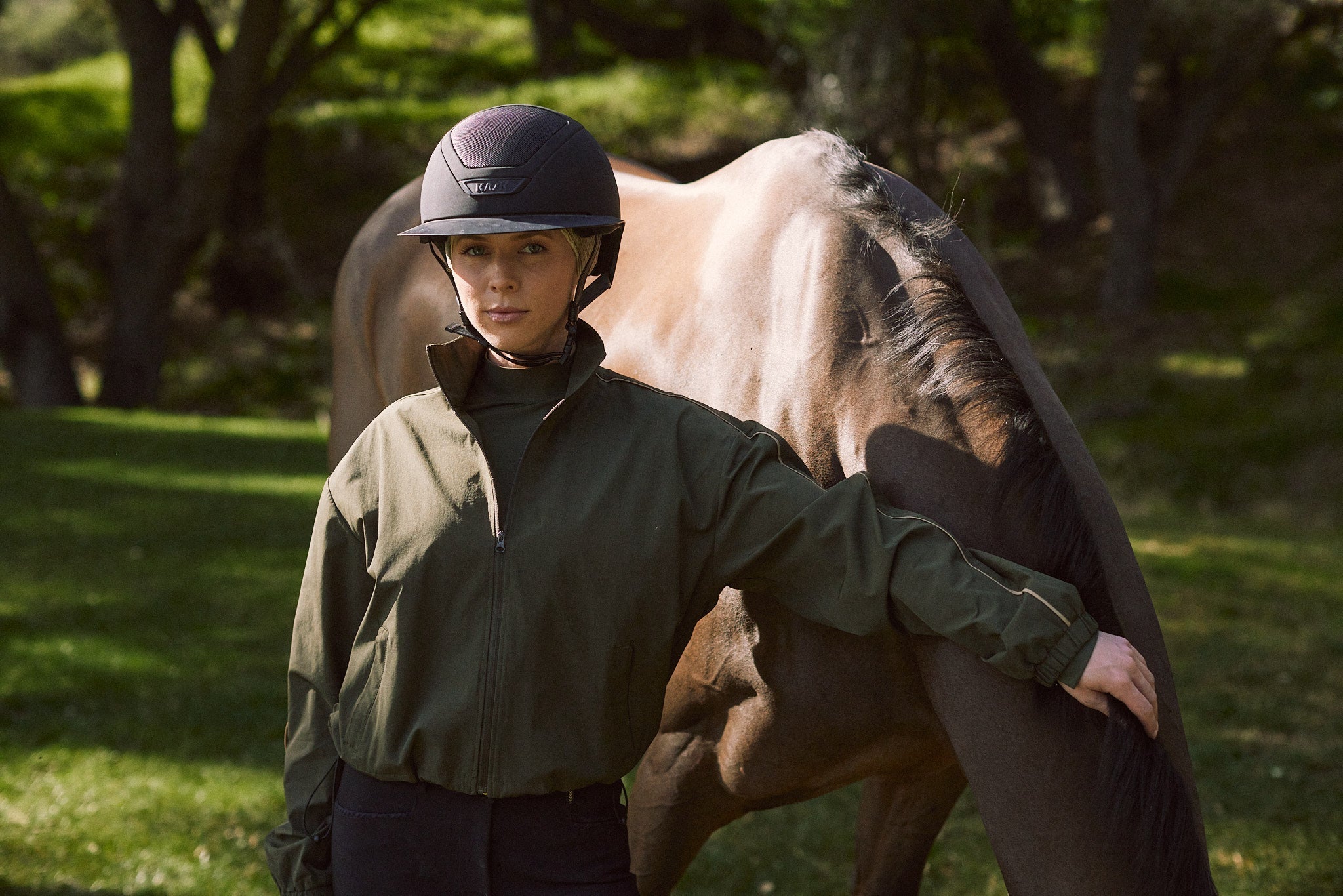 Solid Citizen Equestrian 'Winnie' | High Performance | Windbreaker | Olive - Equiluxe Tack