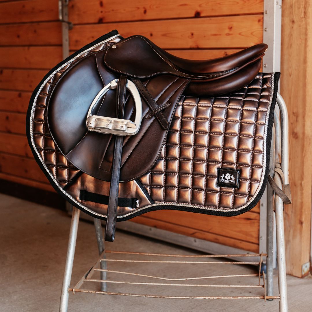 Spaceship Grey Saddle Pad Set - Equestroom - Equiluxe Tack