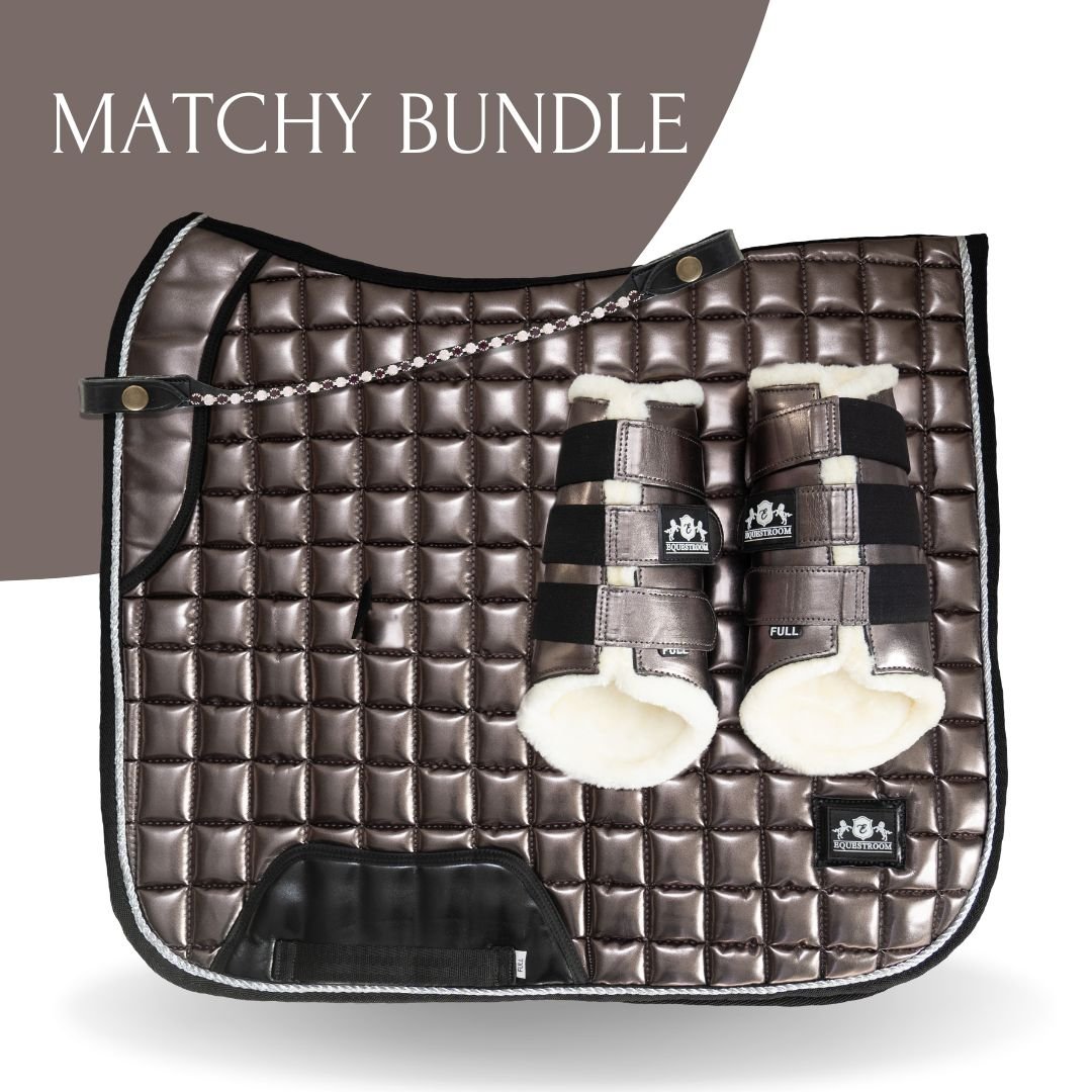 Spaceship Grey Saddle Pad Set - Equestroom - Equiluxe Tack