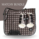 Spaceship Grey Saddle Pad Set - Equestroom - Equiluxe Tack