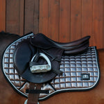 Spaceship Grey Saddle Pad Set - Equestroom - Equiluxe Tack