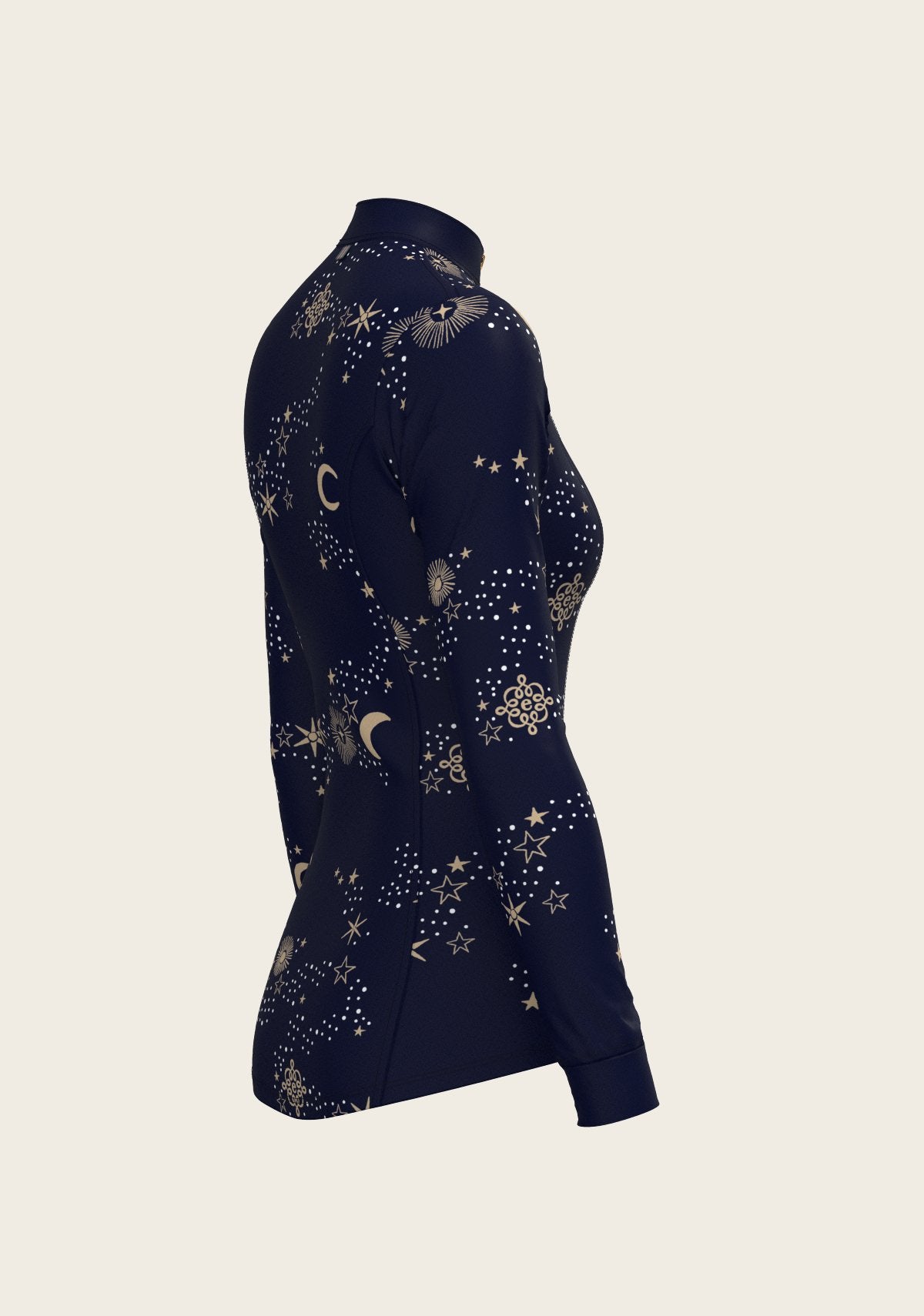  Stars on Navy Quarter Zip Sun Shirt - Espoir Equestrian - Equiluxe Tack