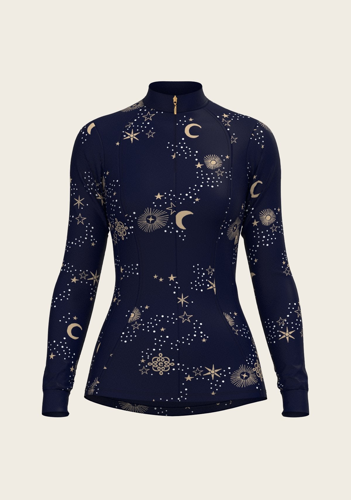  Stars on Navy Quarter Zip Sun Shirt - Espoir Equestrian - Equiluxe Tack