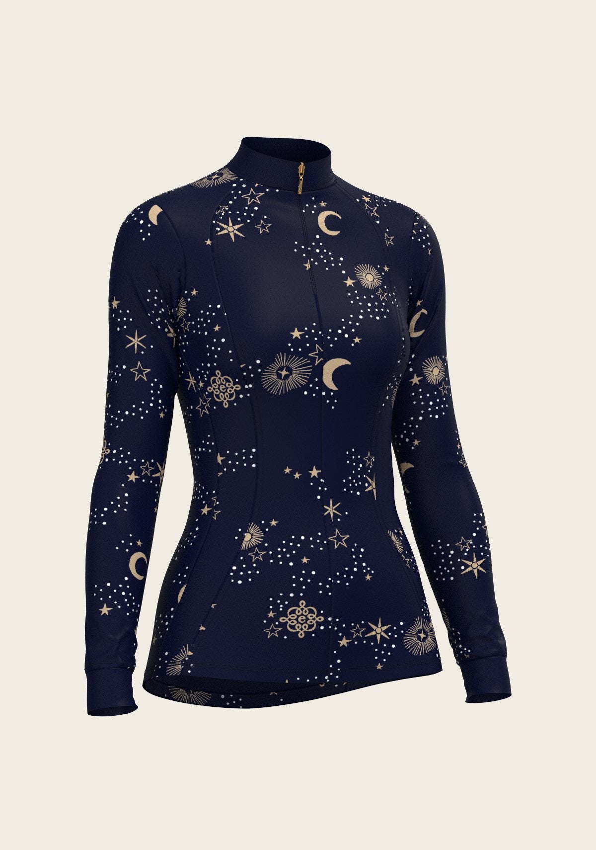  Stars on Navy Quarter Zip Sun Shirt - Espoir Equestrian - Equiluxe Tack