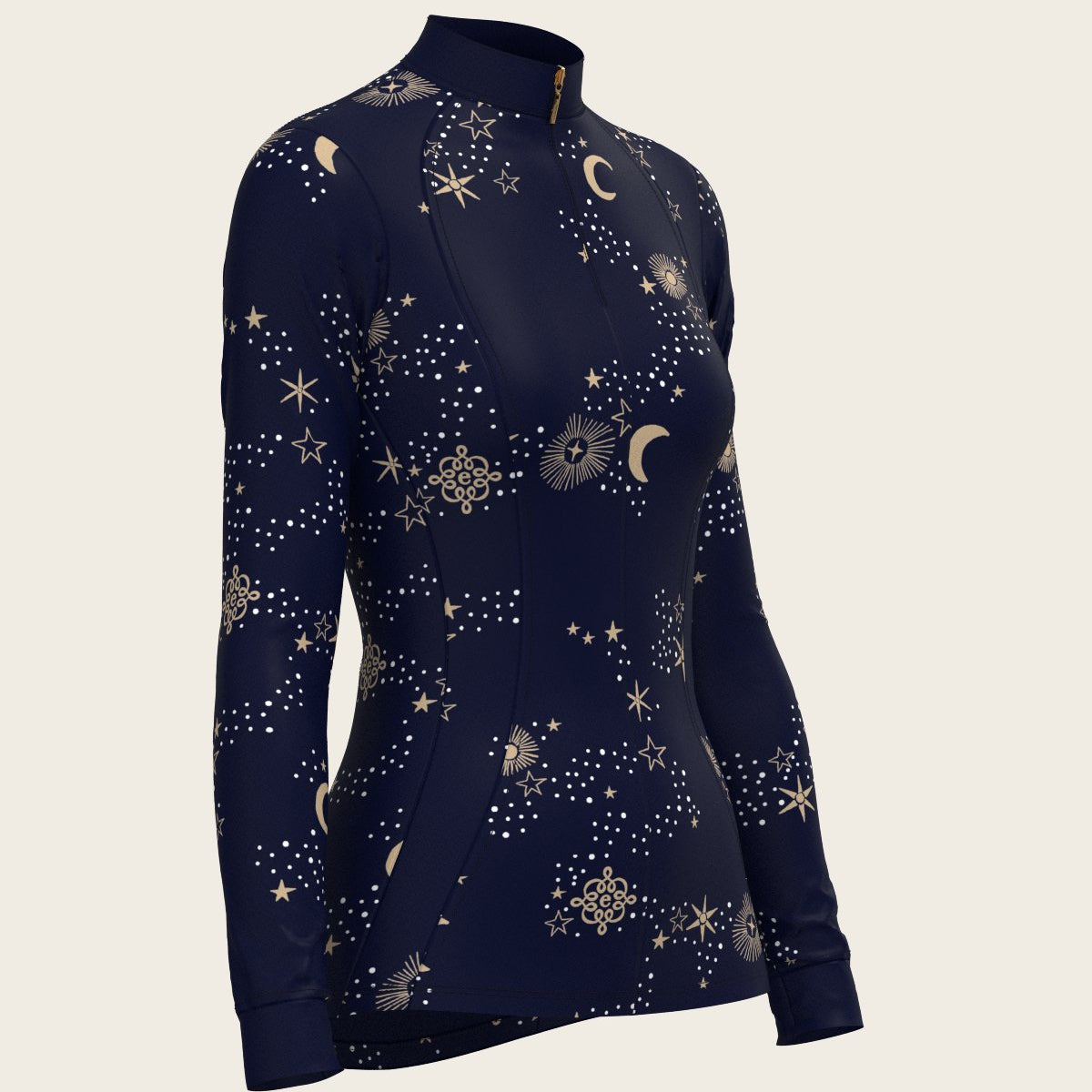  Stars on Navy Quarter Zip Sun Shirt - Espoir Equestrian - Equiluxe Tack