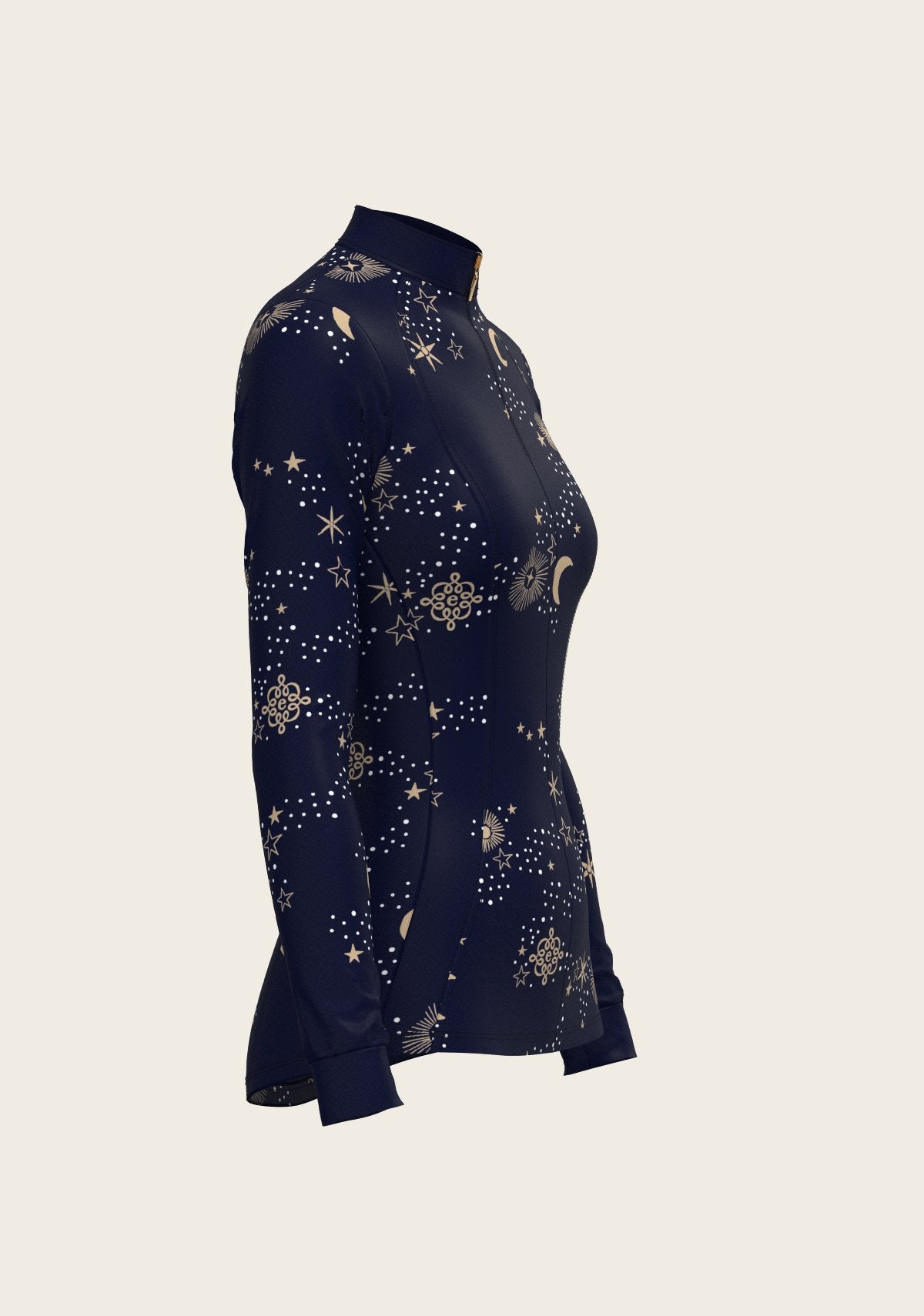  Stars on Navy Quarter Zip Sun Shirt - Espoir Equestrian - Equiluxe Tack