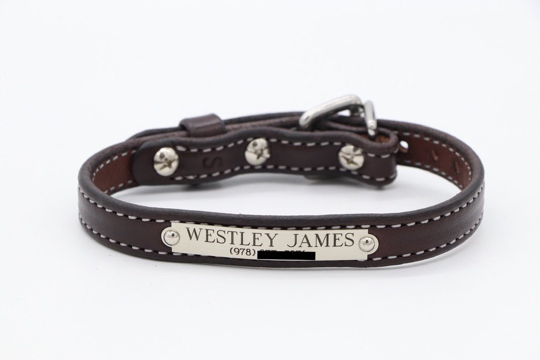 Stitched Dog Collar - Remarkable Leather Goods - Equiluxe Tack