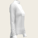  Stripes in Grey Short Pleated Long Sleeve Show Shirt - Espoir Equestrian - Equiluxe Tack