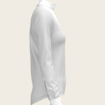  Stripes in Grey Short Pleated Long Sleeve Show Shirt - Espoir Equestrian - Equiluxe Tack