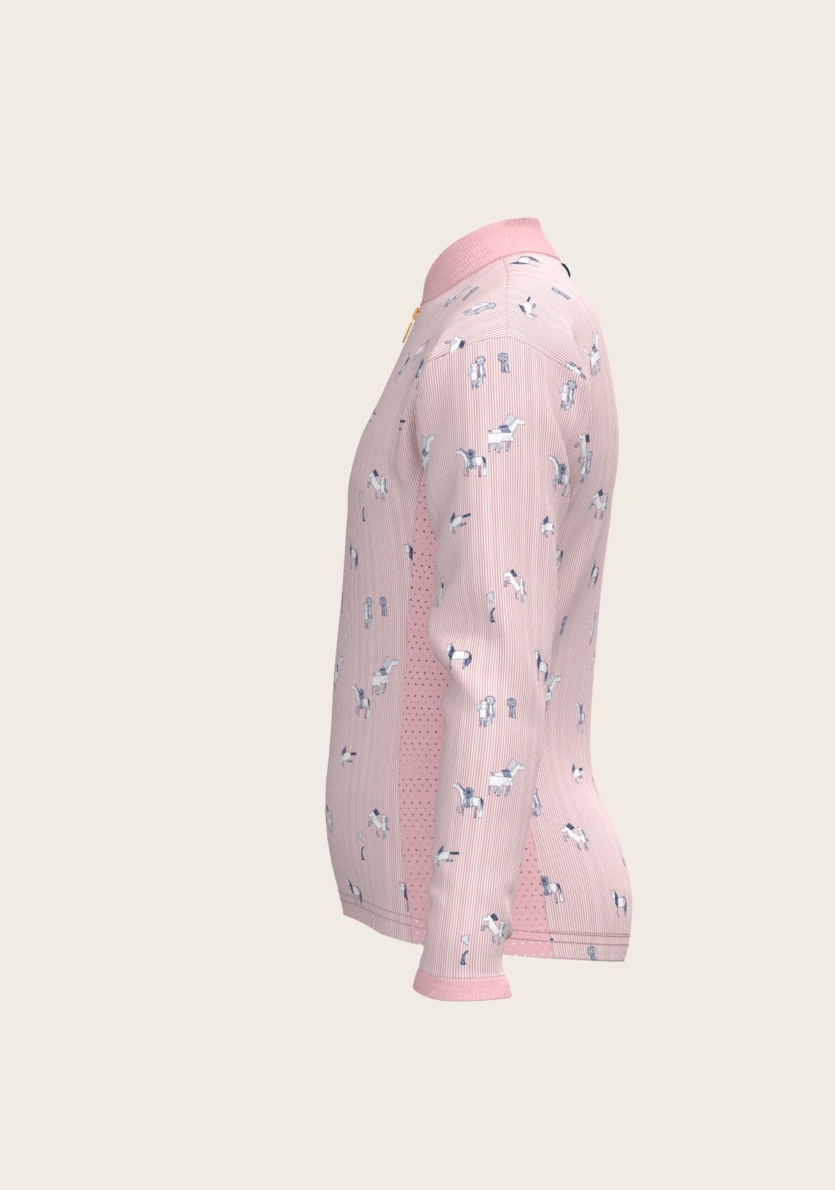 Stripes in Rose Children's Long Sleeve Shirt - Espoir Equestrian - Equiluxe Tack