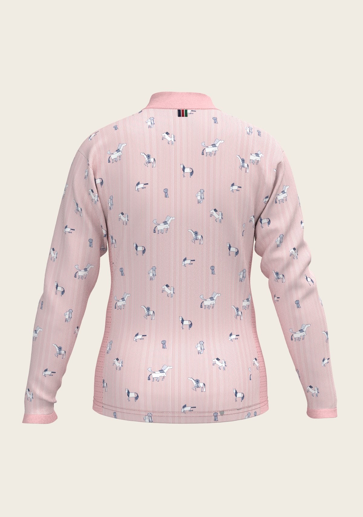 Stripes in Rose Children's Long Sleeve Shirt - Espoir Equestrian - Equiluxe Tack