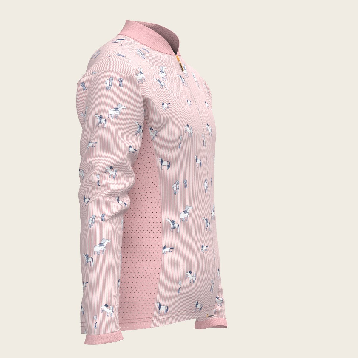 Stripes in Rose Children's Long Sleeve Shirt - Espoir Equestrian - Equiluxe Tack