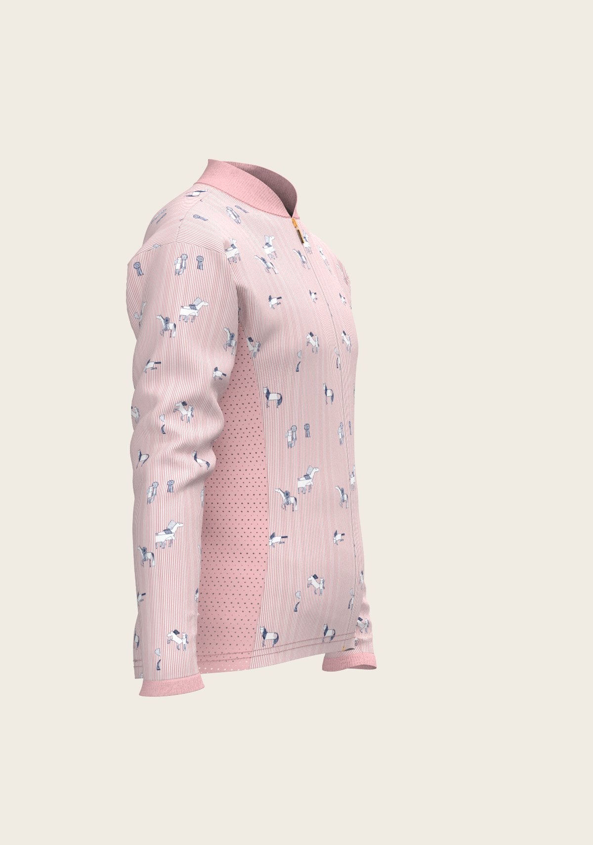 Stripes in Rose Children's Long Sleeve Shirt - Espoir Equestrian - Equiluxe Tack