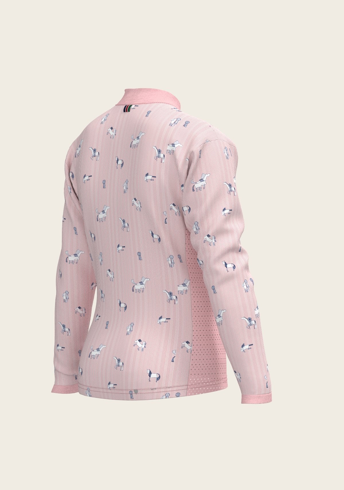 Stripes in Rose Children's Long Sleeve Shirt - Espoir Equestrian - Equiluxe Tack