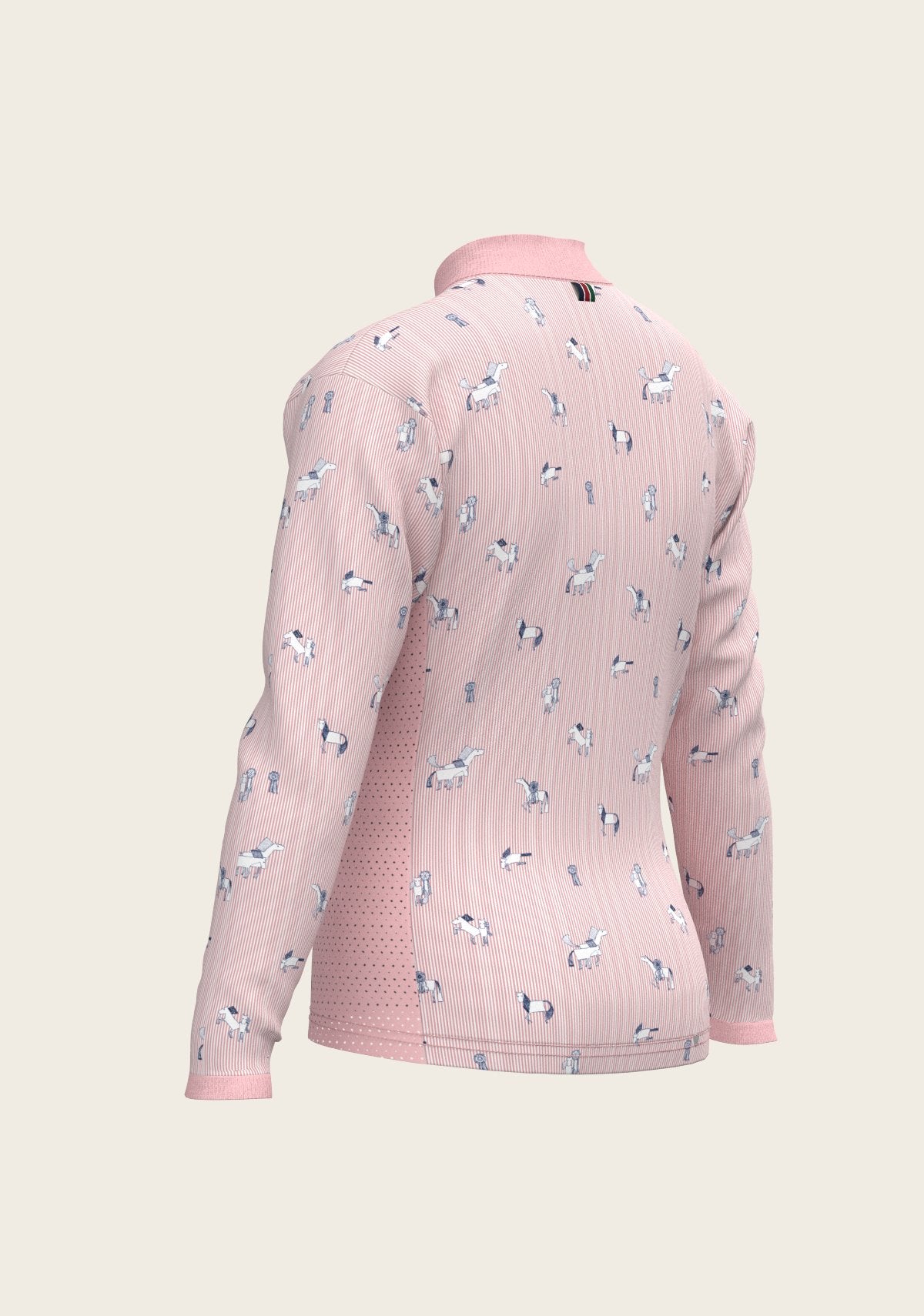 Stripes in Rose Children's Long Sleeve Shirt - Espoir Equestrian - Equiluxe Tack