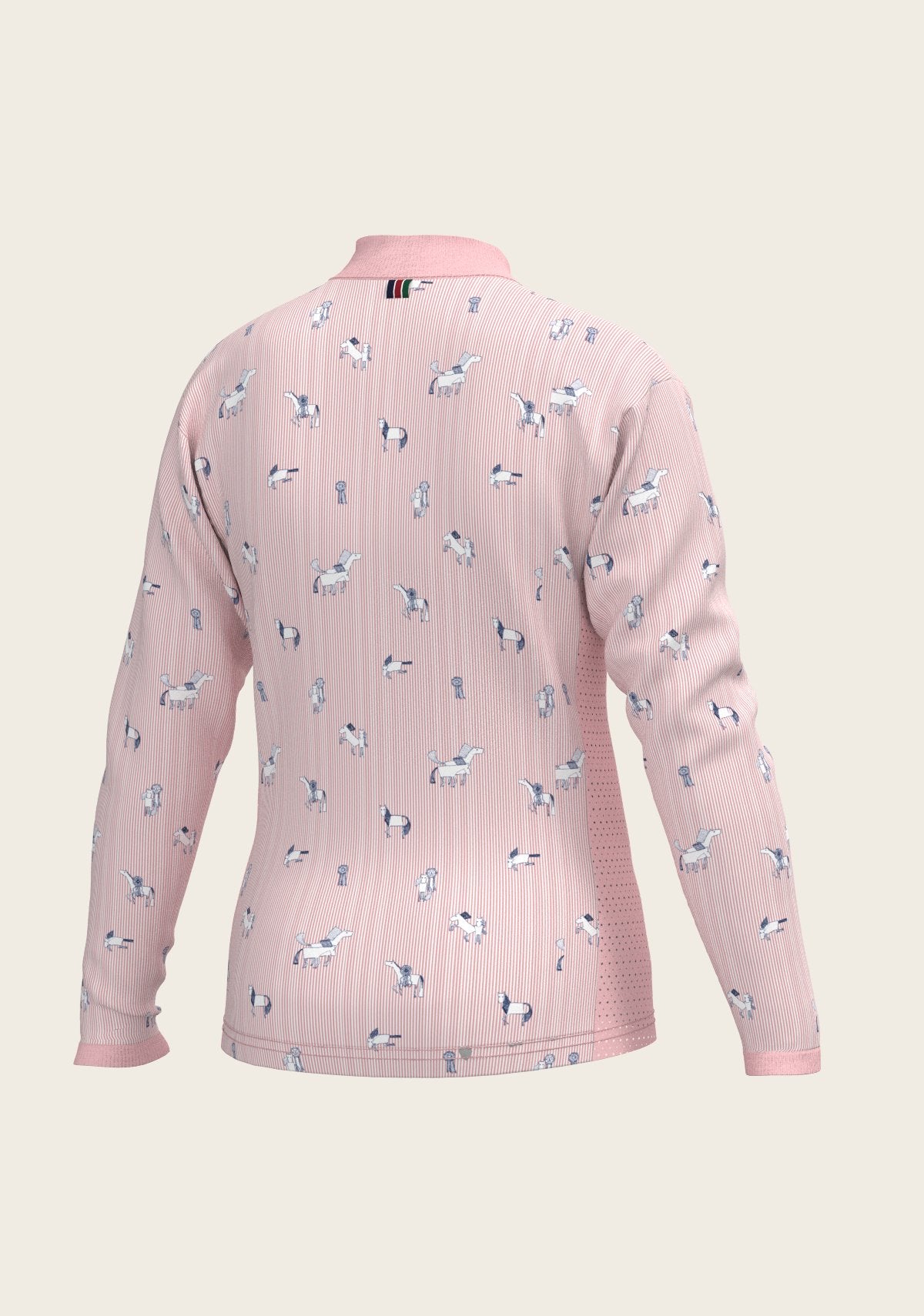 Stripes in Rose Children's Long Sleeve Shirt - Espoir Equestrian - Equiluxe Tack