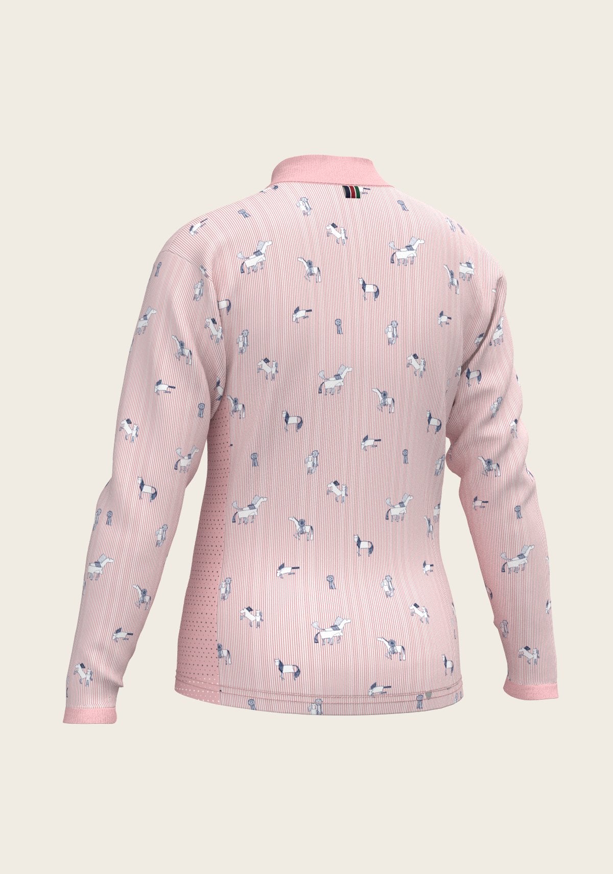 Stripes in Rose Children's Long Sleeve Shirt - Espoir Equestrian - Equiluxe Tack