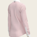 Stripes in Rose Short Pleated Long Sleeve Show Shirt - Espoir Equestrian - Equiluxe Tack