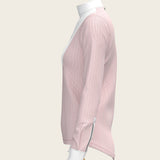 Stripes in Rose Short Pleated Long Sleeve Show Shirt - Espoir Equestrian - Equiluxe Tack