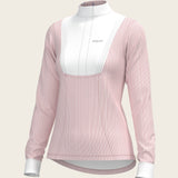 Stripes in Rose Short Pleated Long Sleeve Show Shirt - Espoir Equestrian - Equiluxe Tack