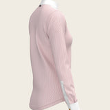 Stripes in Rose Short Pleated Long Sleeve Show Shirt - Espoir Equestrian - Equiluxe Tack