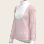 Stripes in Rose Short Pleated Long Sleeve Show Shirt - Espoir Equestrian - Equiluxe Tack