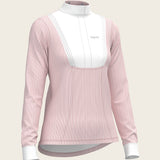 Stripes in Rose Short Pleated Long Sleeve Show Shirt - Espoir Equestrian - Equiluxe Tack