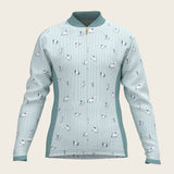  Stripes in Sky Blue Children's Long Sleeve Shirt - Espoir Equestrian - Equiluxe Tack