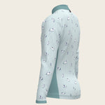  Stripes in Sky Blue Children's Long Sleeve Shirt - Espoir Equestrian - Equiluxe Tack