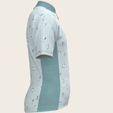  Stripes in Sky Blue Children's Short Sleeve Shirt - Espoir Equestrian - Equiluxe Tack