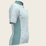  Stripes in Sky Blue Children's Short Sleeve Shirt - Espoir Equestrian - Equiluxe Tack