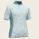  Stripes in Sky Blue Children's Short Sleeve Shirt - Espoir Equestrian - Equiluxe Tack