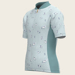  Stripes in Sky Blue Children's Short Sleeve Shirt - Espoir Equestrian - Equiluxe Tack