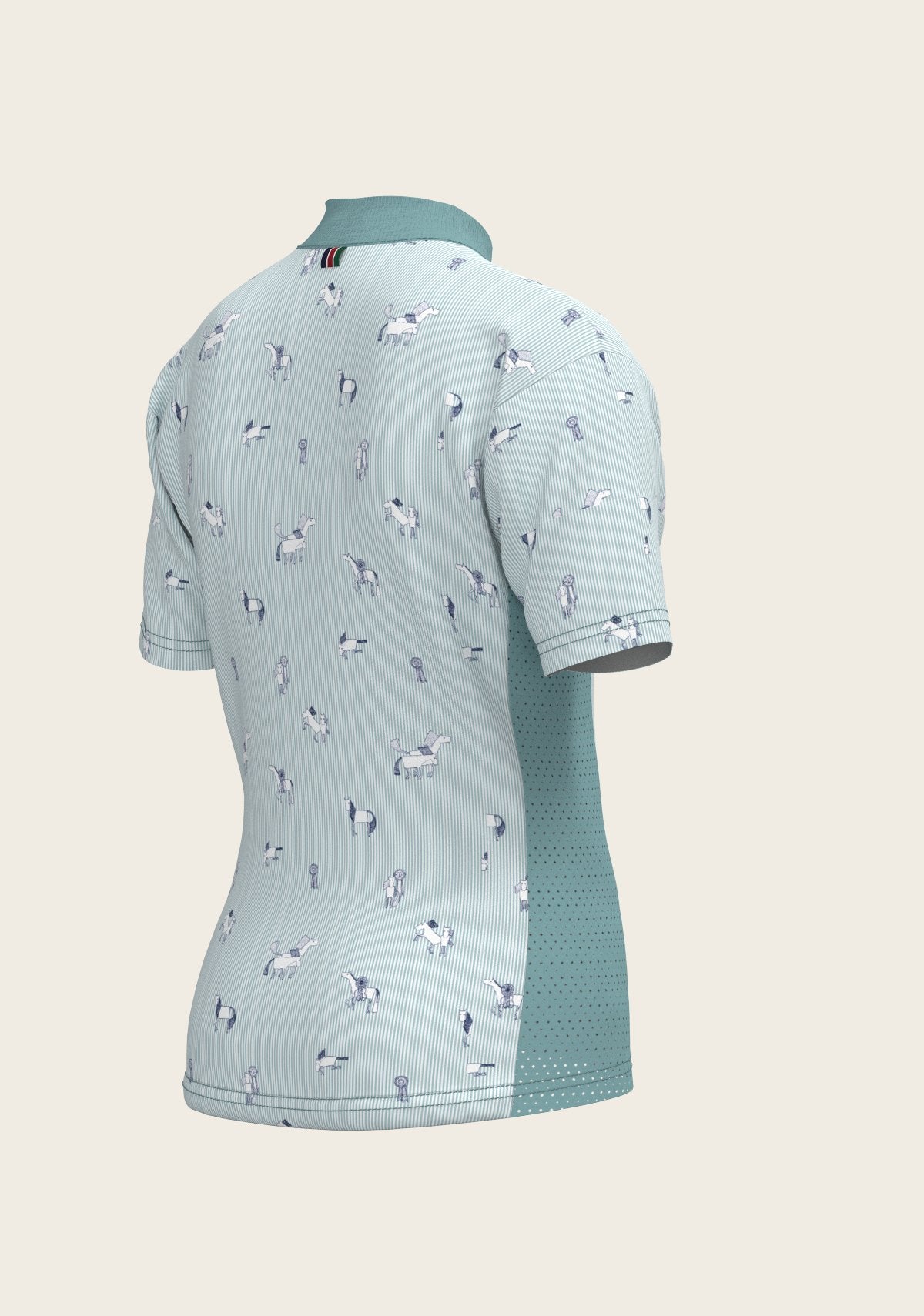  Stripes in Sky Blue Children's Short Sleeve Shirt - Espoir Equestrian - Equiluxe Tack