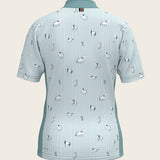  Stripes in Sky Blue Children's Short Sleeve Shirt - Espoir Equestrian - Equiluxe Tack