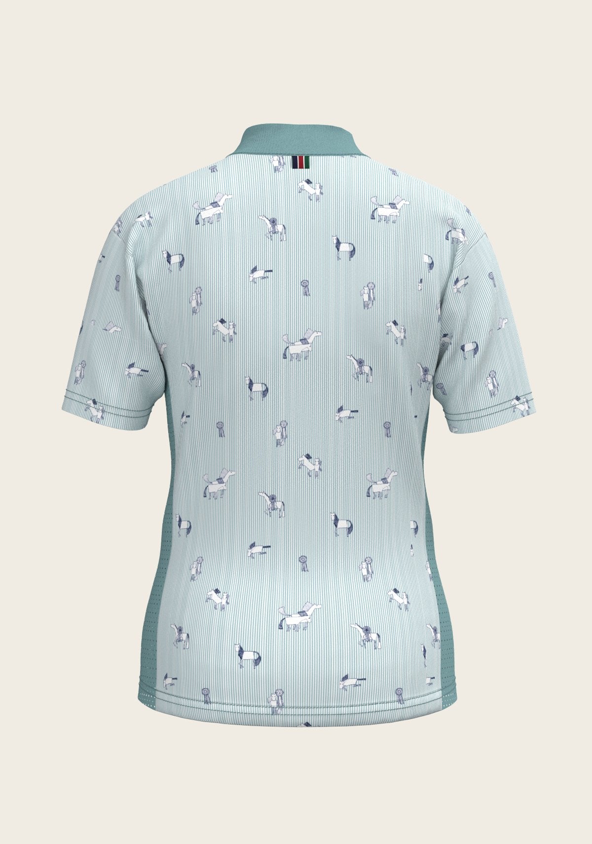  Stripes in Sky Blue Children's Short Sleeve Shirt - Espoir Equestrian - Equiluxe Tack