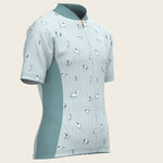  Stripes in Sky Blue Children's Short Sleeve Shirt - Espoir Equestrian - Equiluxe Tack