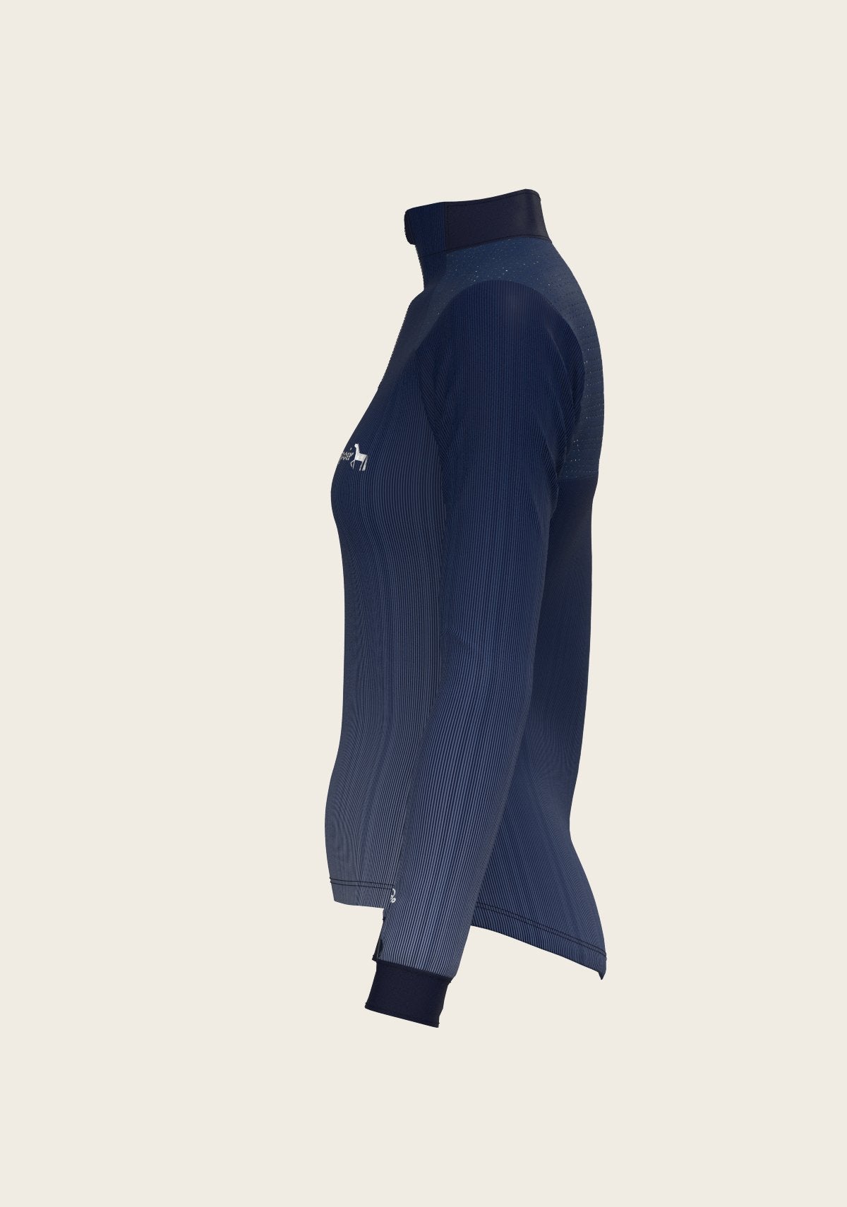 Stripes on Navy Sport Sun Shirt - Espoir Equestrian - Equiluxe Tack