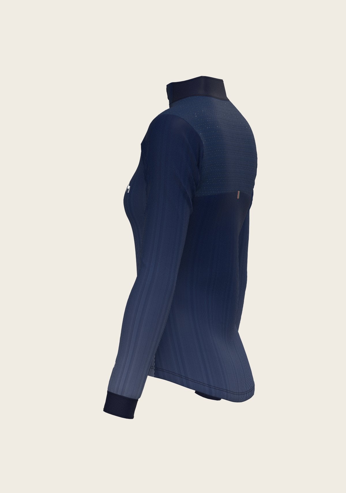 Stripes on Navy Sport Sun Shirt - Espoir Equestrian - Equiluxe Tack