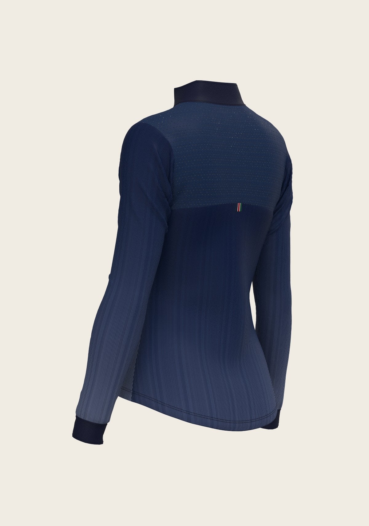 Stripes on Navy Sport Sun Shirt - Espoir Equestrian - Equiluxe Tack