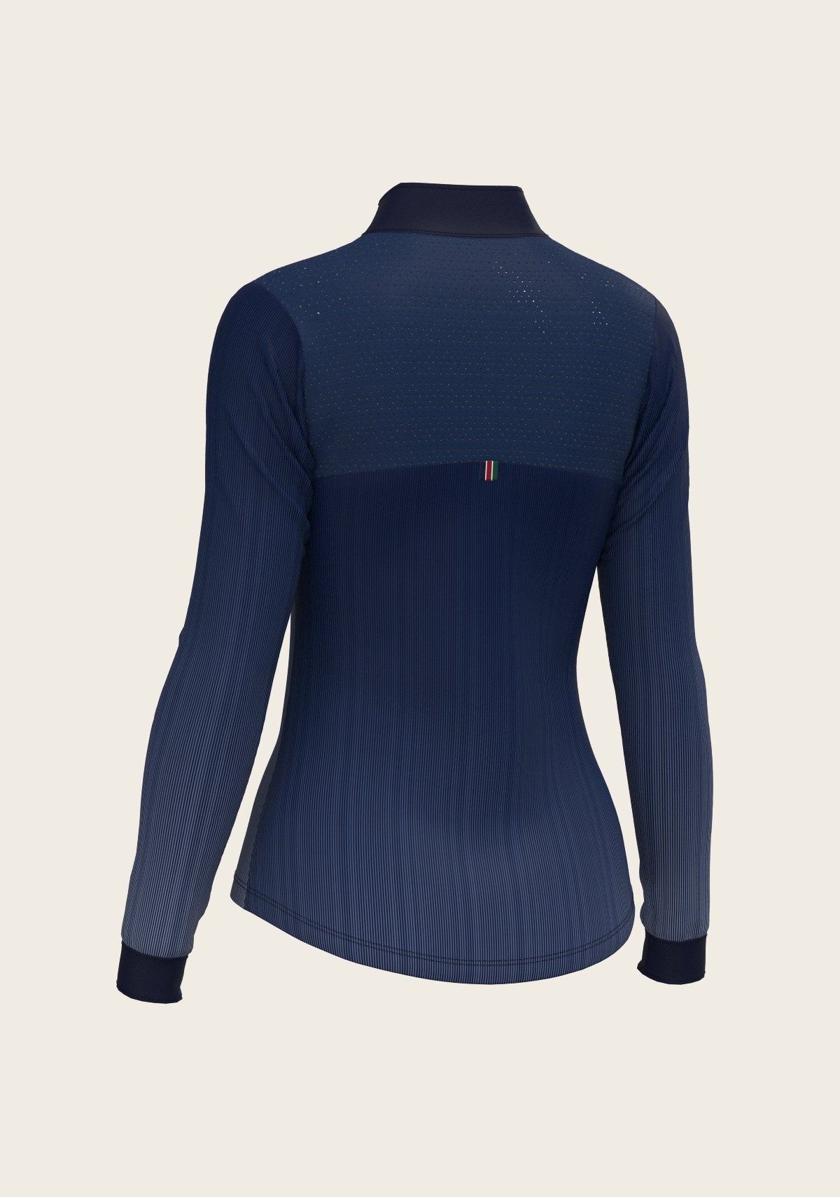 Stripes on Navy Sport Sun Shirt - Espoir Equestrian - Equiluxe Tack